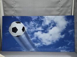 Fussball-Himmel-Wandbild aus Acryl