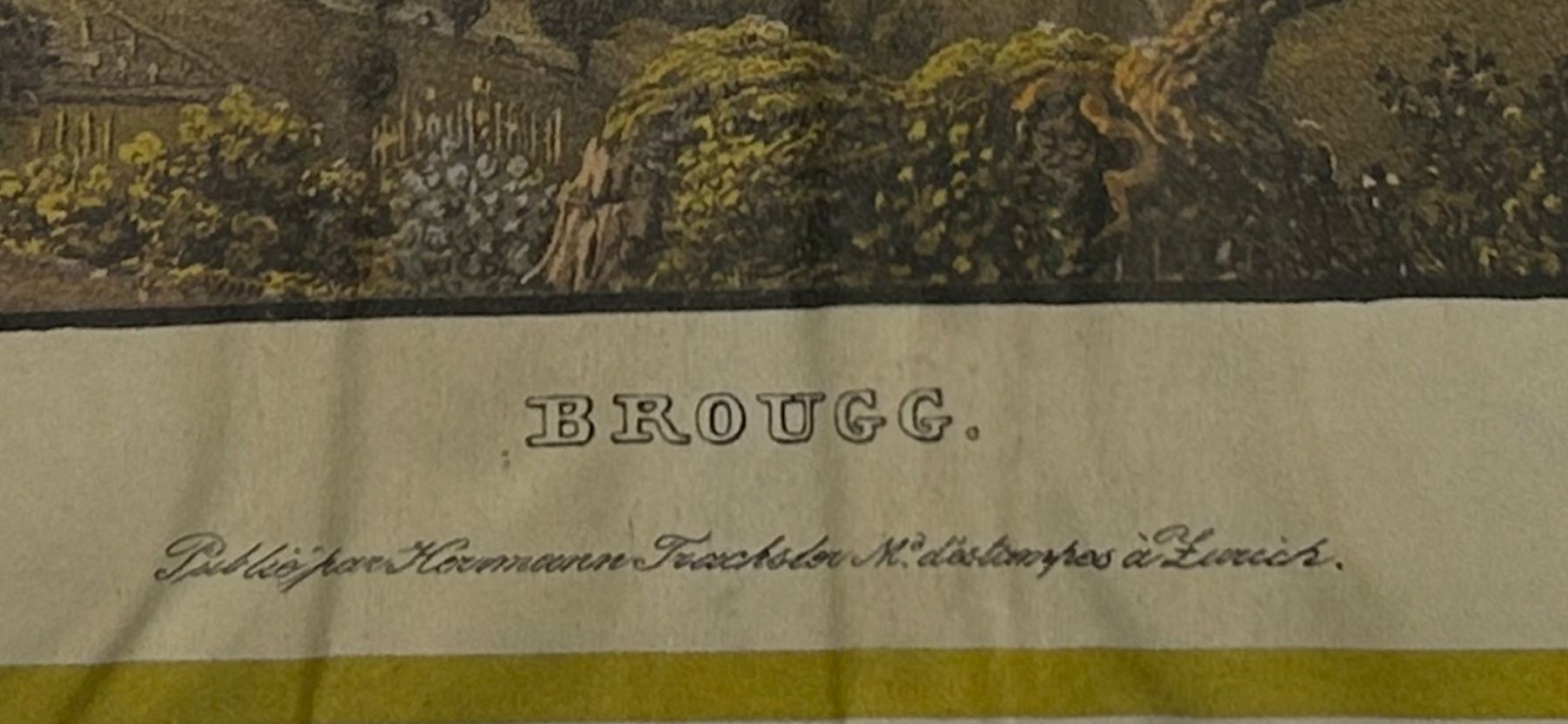 Incisioni: Brugg Farbiger Stich Bild von Brugg – Usato da Reinach AG venduto da Polarstern1 1
