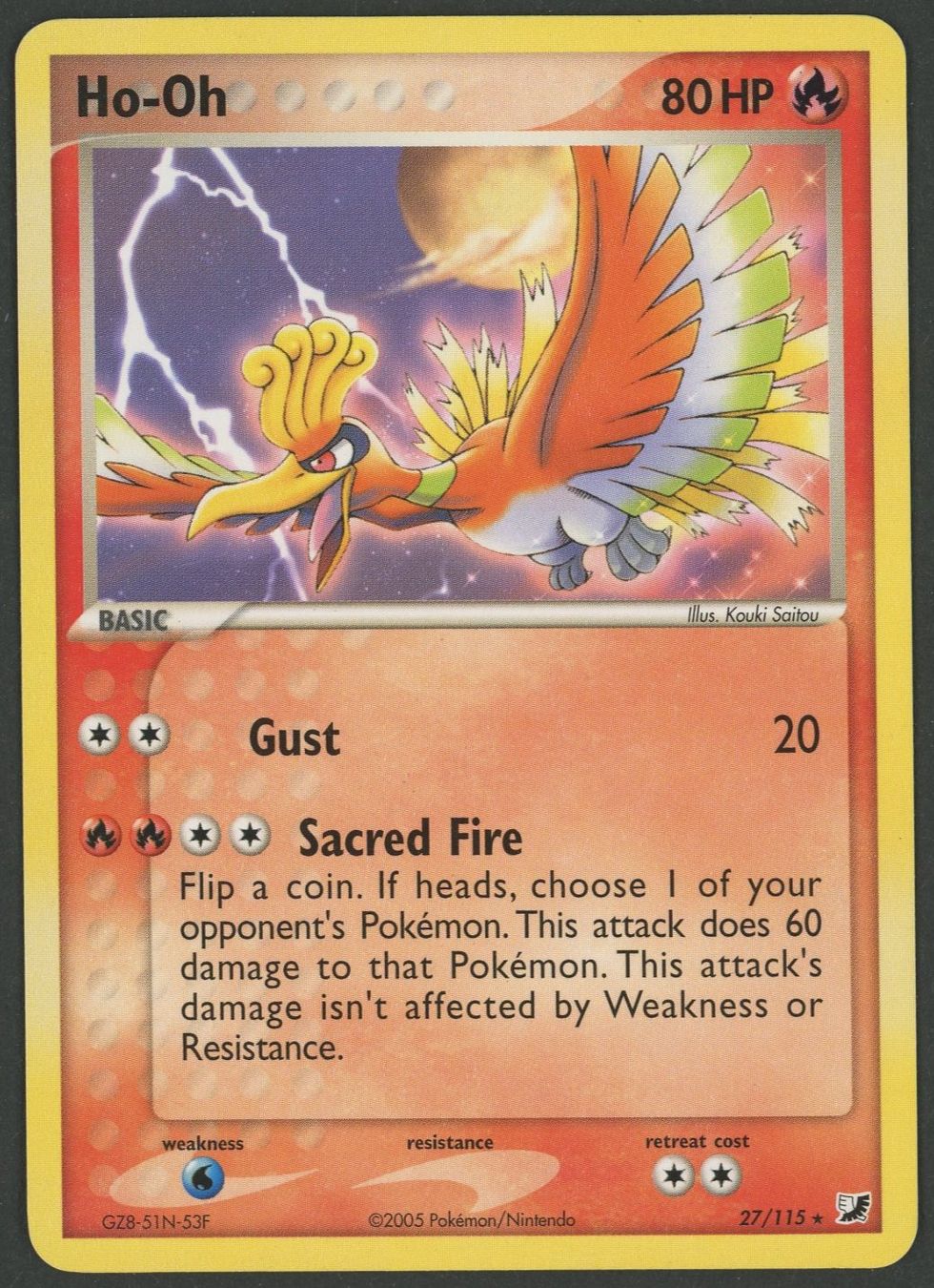 Pokémon Sammelbilder & Trading cards: Ho-Oh 27/115 Unseen Forces EN ab 1.- – Gebraucht aus Rupperswil von gengarbasar