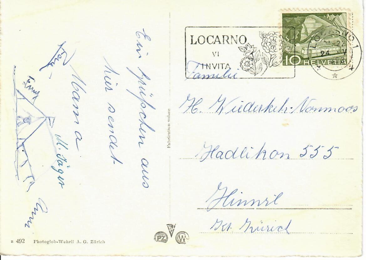 Ansichtskarten: Brissago – Gebraucht aus Hochdorf von Ziegel-16 1