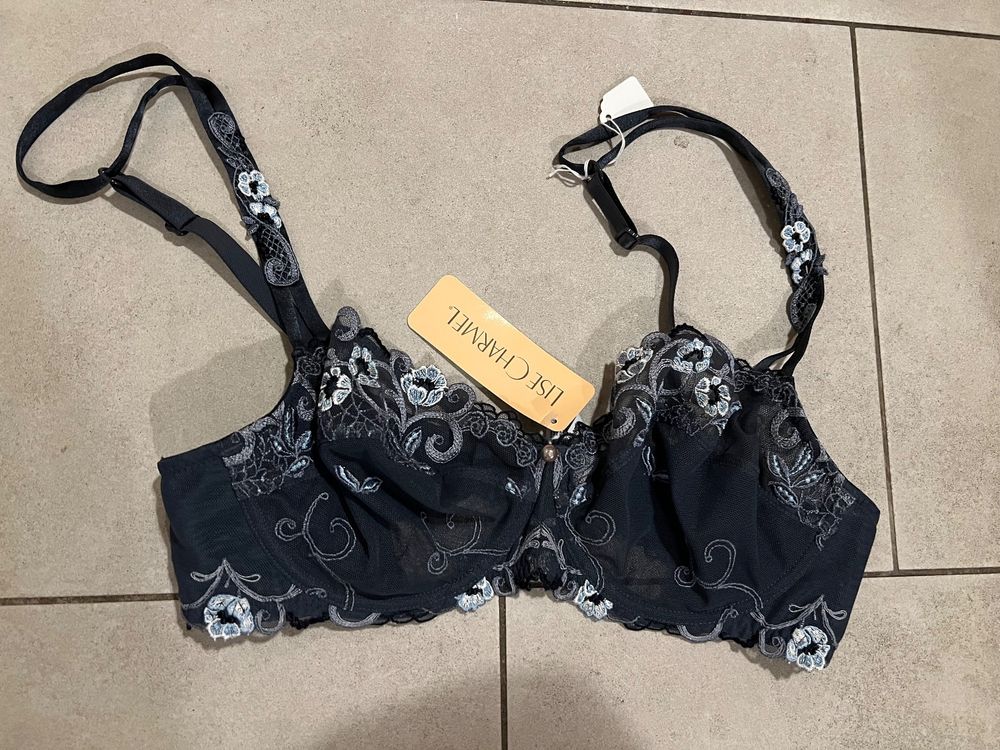 Soutien-gorge Lise Charmel 85B Brodé – état Neuf, Bas Donne, Coque Armatures