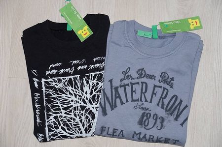 2 Langarmshirts Gr. 128 (130cm) Benetton Neu!