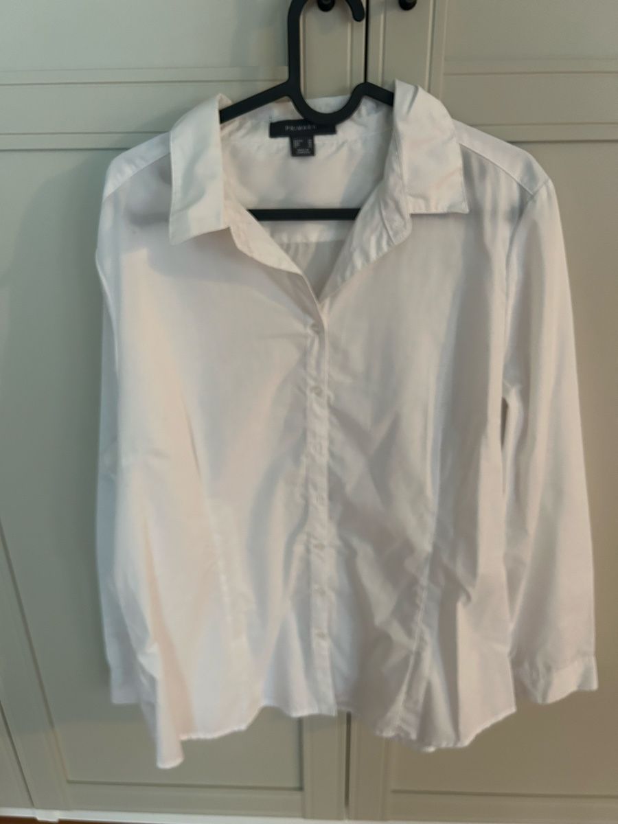 Primark Lotti di vestiti: 2 Blusen, Schwarz und Weiss, Basics, Gr. 48, Primark – Usato da Luzern venduto da bettygreen