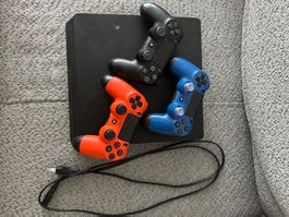 PS 4 mit 6 Games und 3 Controller