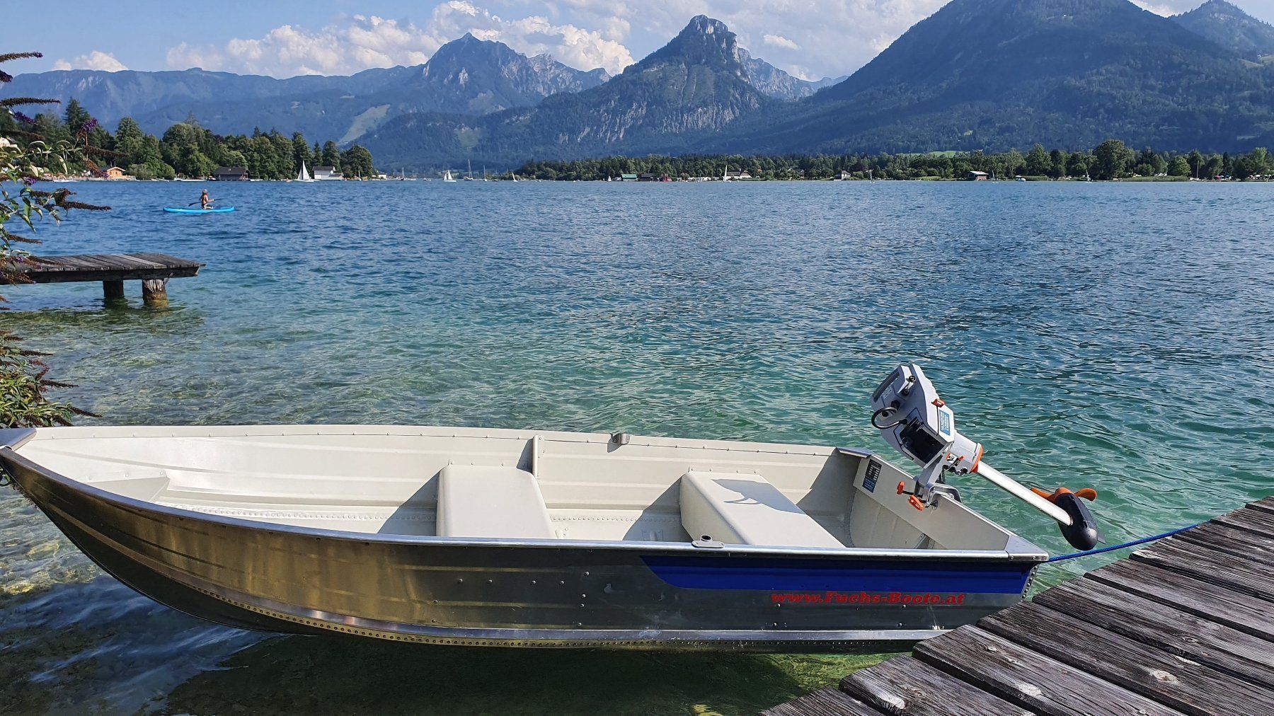 Barche: NEU 308 cm Aluminium Ruderboot Angelboot – Nuovo e nell'imballaggio originale da Aigen Schlägl venduto da Fuchs-Boote