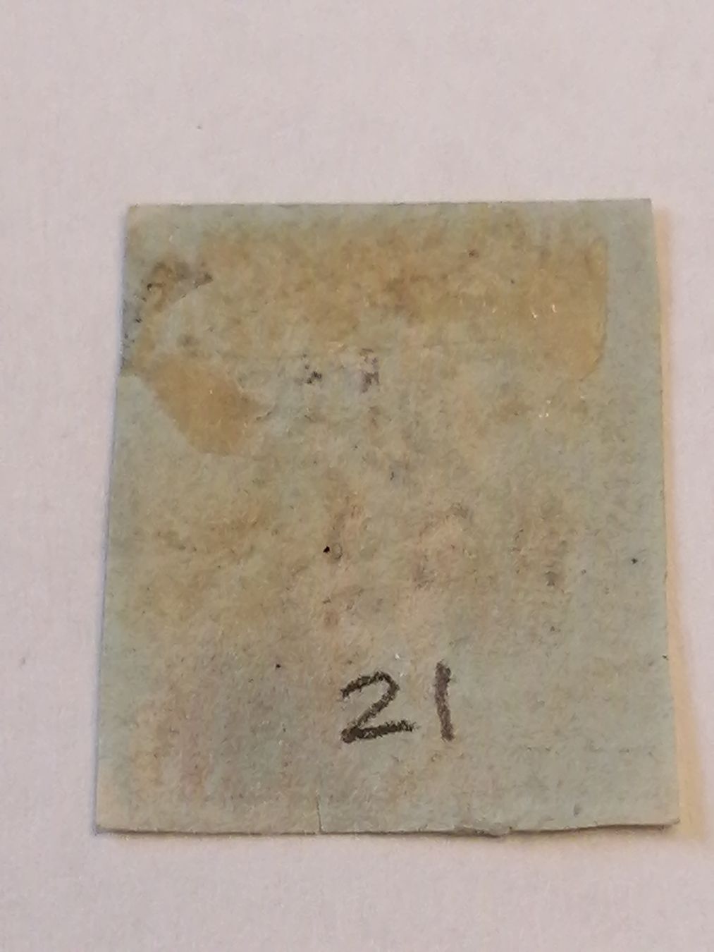 Alle Briefmarken: One Penny Red 1841, Platte 21 – Gebraucht aus Happerswil von tschergi 1