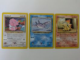 Lot de 3 cartes pokemon neo genesis wizards fr