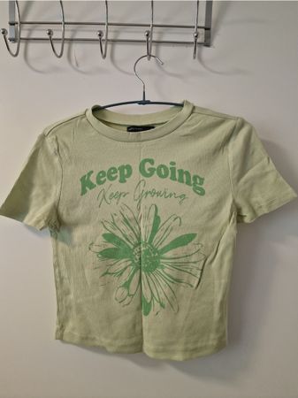 House Brand Green Floral Tee