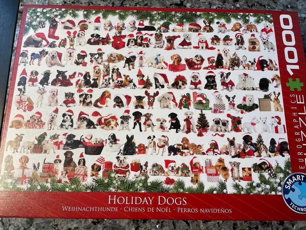 Eurographics 1000 Teile Puzzle „Ein Weihnachtstisch“ – Festliches Motiv, Hochwertige Qualität, Recycelter Karton, 48 X 68 Cm, Pflanzliche Tinte