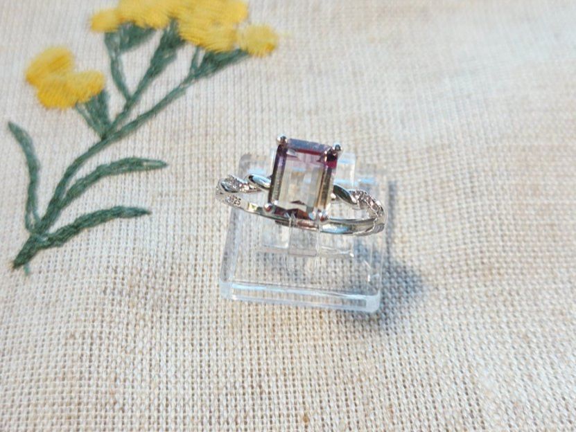 Anelli: NEW - S925 Ametrine Ring (Adjustable) – Nuovo (secondo la descrizione) da Zürich venduto da cin_wcf6