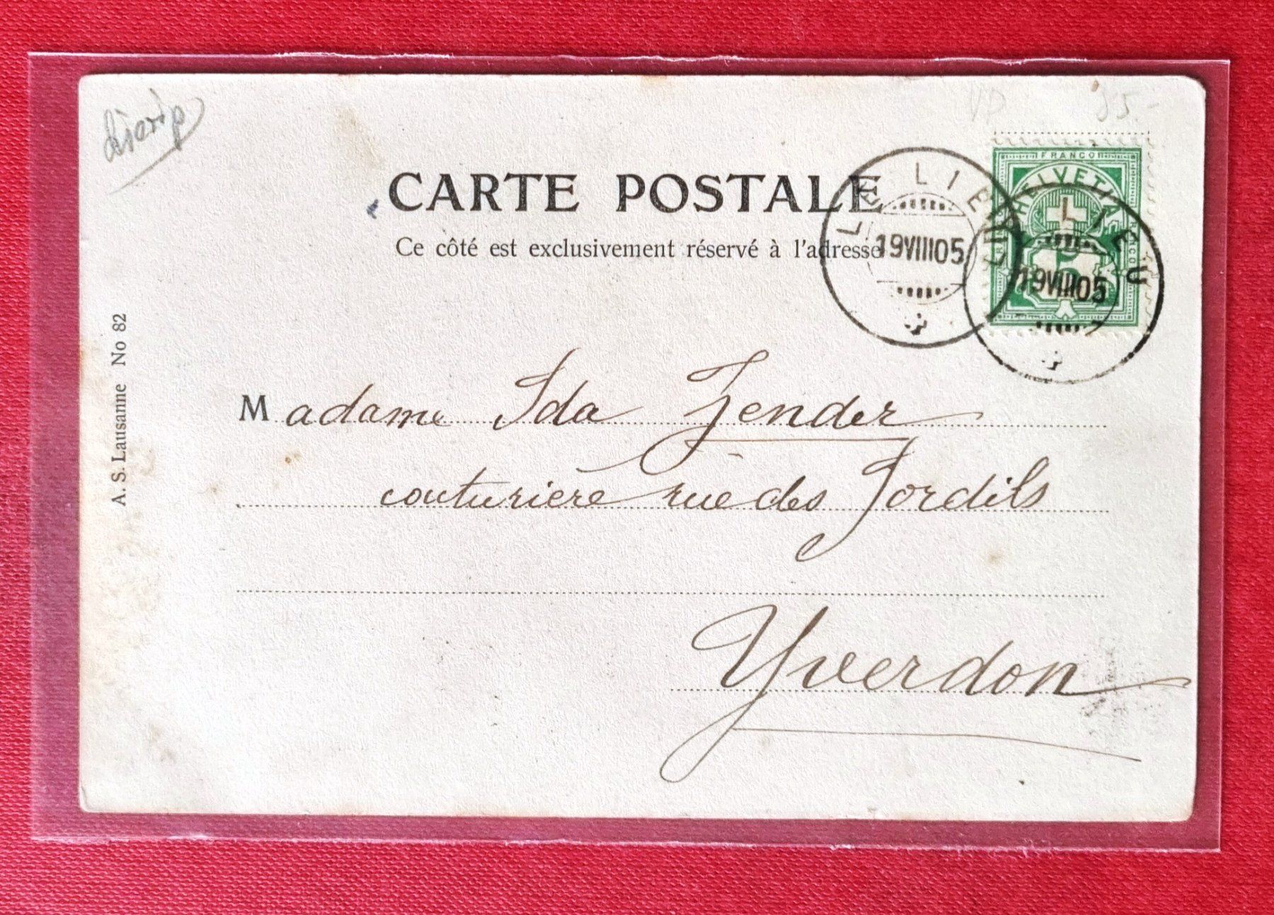 Cartoline postali: Le Lieu - Handlung - John Cuignard - 1905 – Usato da Rothrist venduto da RROENK 1