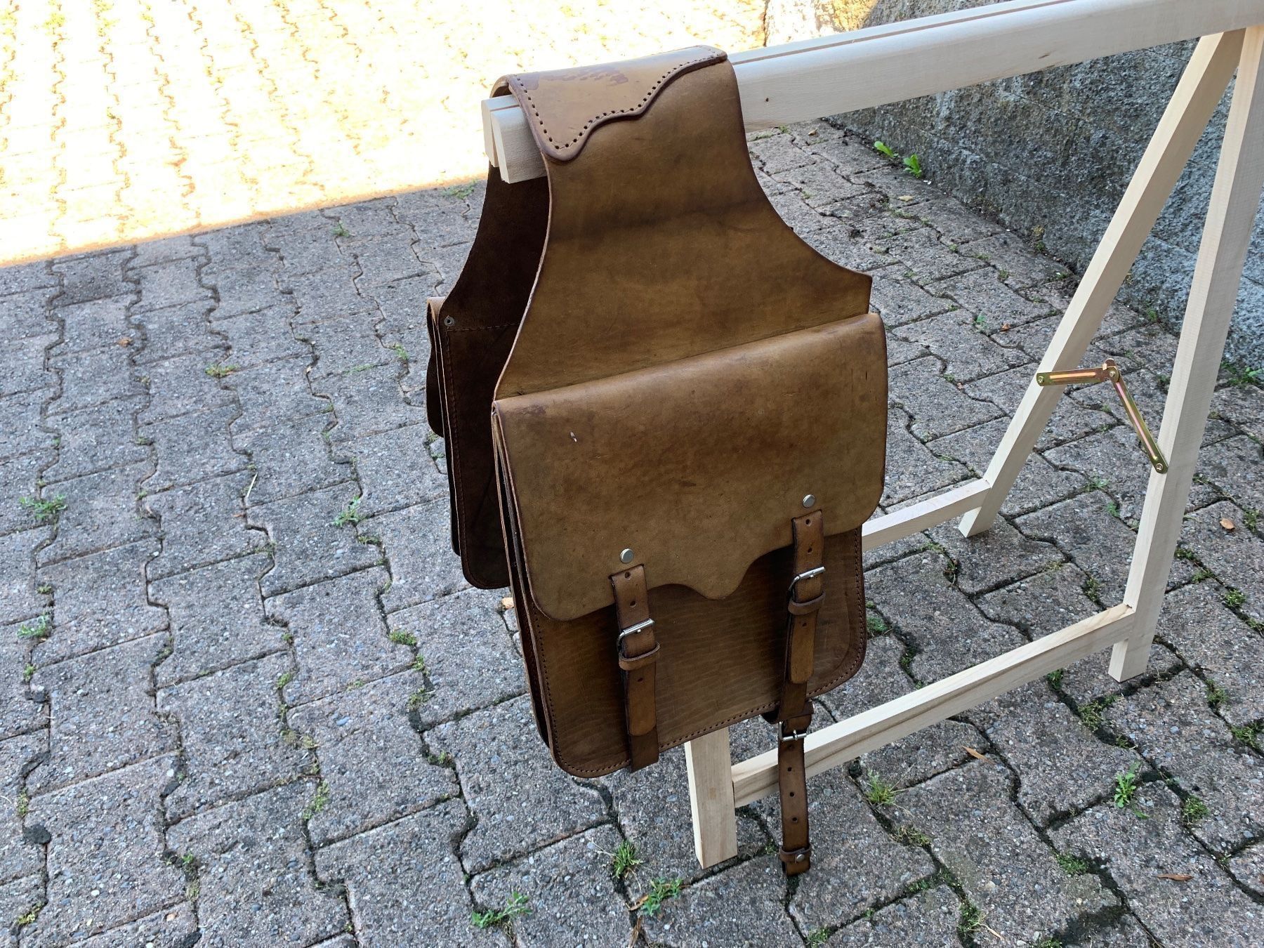 Mofas: schöne Satteltaschen aus Leder – Gebraucht aus Feldbach von Olive1 3