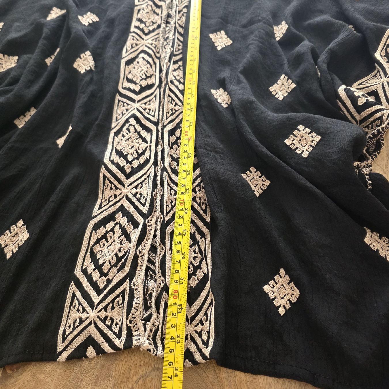 Internationale Kunst: Schwarzer Kimono bestickt one-size neu  – Neu (gemäss Beschreibung) aus Rheinsulz von Gilea 6