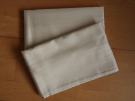 2x Kissenbezüge Christian Fischbacher, Satin Uni, beige, NEU