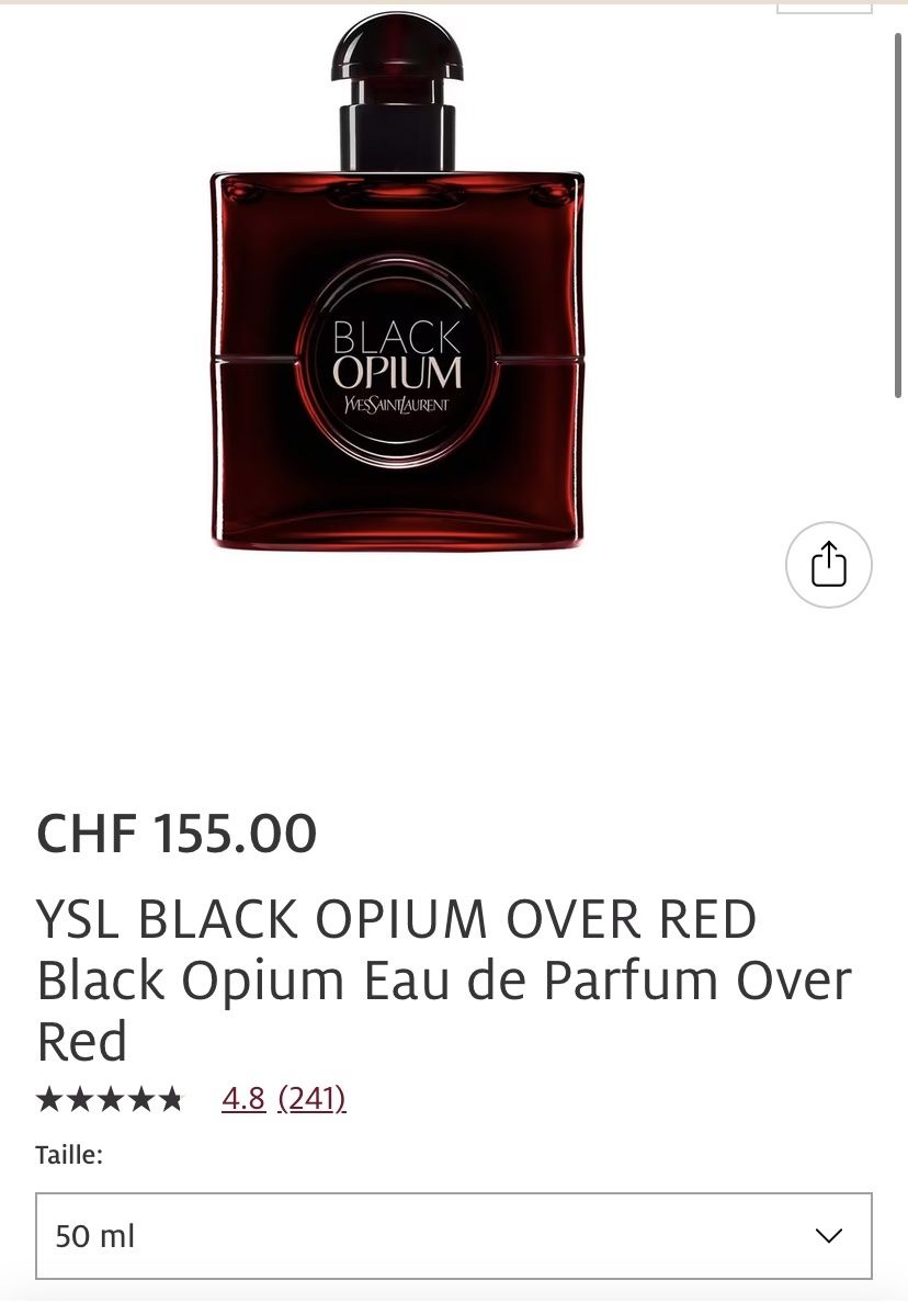 Saint Laurent Parfum & Eau de Toilette: Black Opium Over Red EDP 50mL OVP – Neu und originalverpackt aus Givisiez von dor_xb9k 1