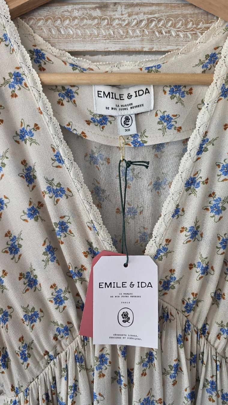 Vestiti: Robe longue fleurie Emile & Ida - Taille 36 - Neuve – Nuovo e nell'imballaggio originale da Courgevaux venduto da AT12 1