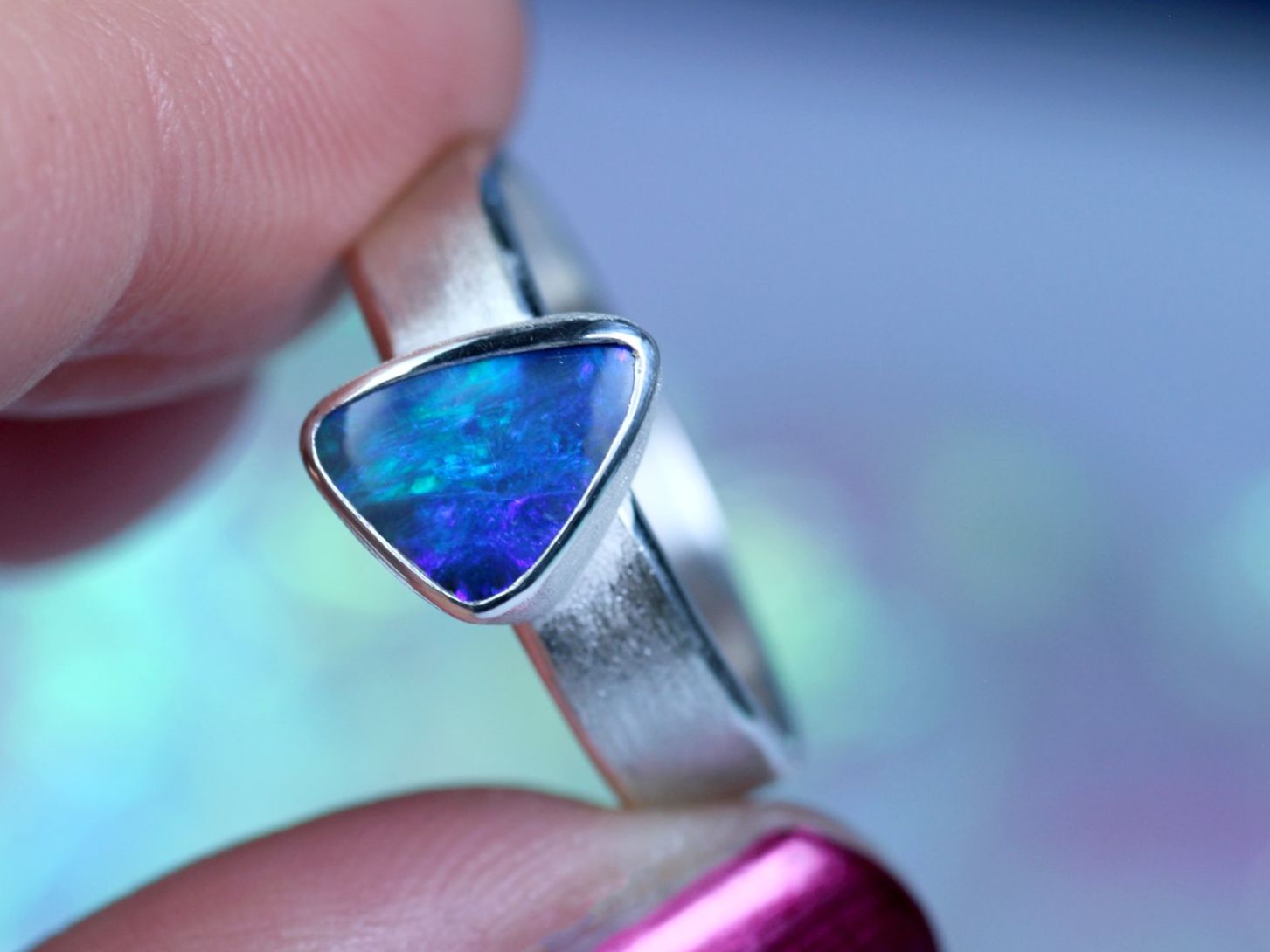 Ringe: MARIS ASTRALIS Silberring mit Australischem Opal · EU 58 – Neu und originalverpackt aus Bern von OSONO.Design 5