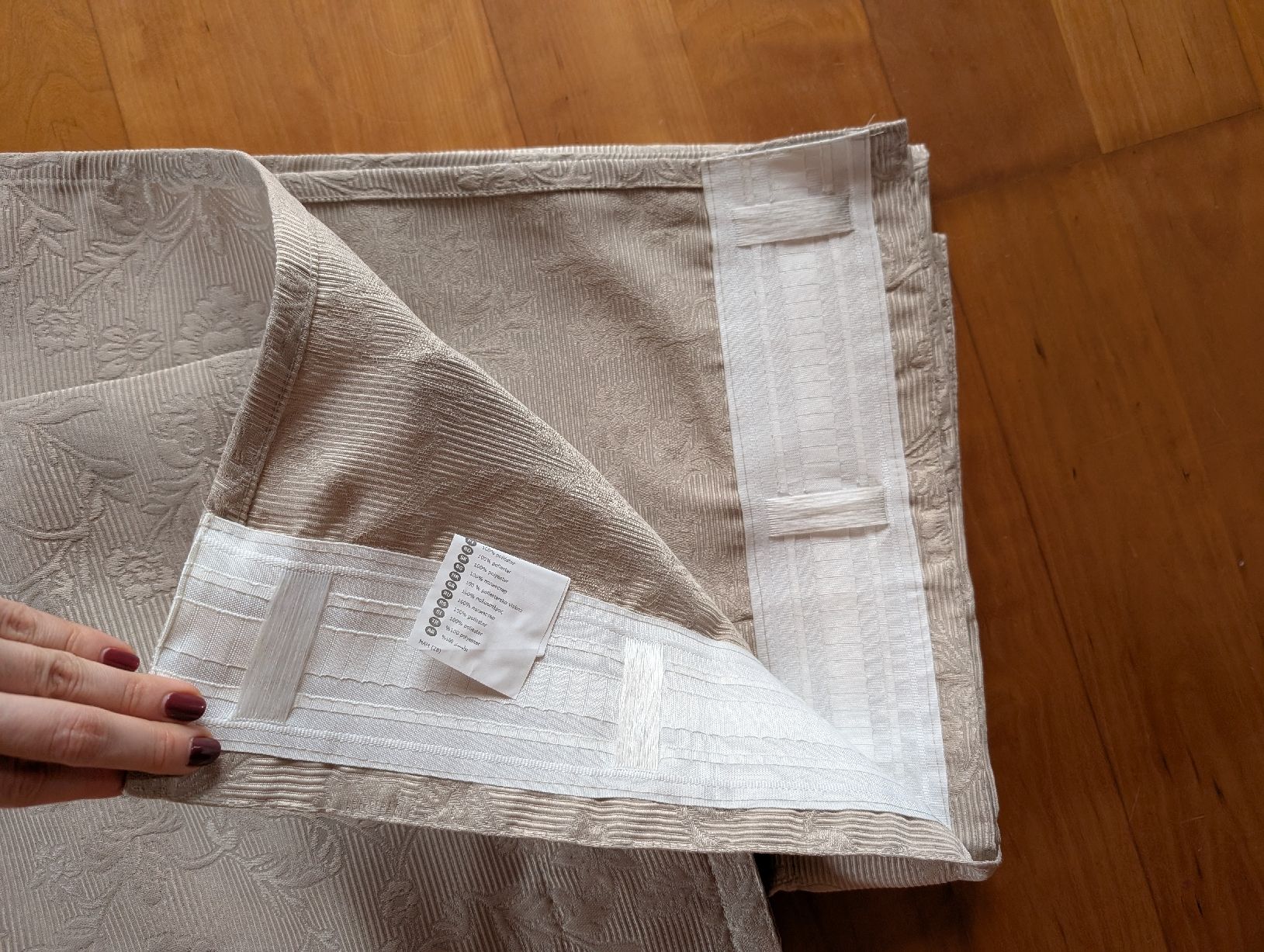 Ikea Tende: IKEA Vorhang Blekviva beige Blumen – Usato da Zug venduto da Katenths 1