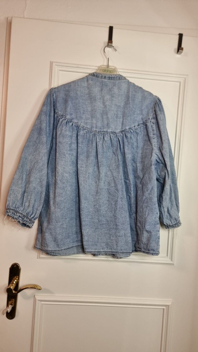 Mango Camicette: Mango Jeansbluse mit Puffärmel, Gr. L/XL – Usato da Wald ZH venduto da CapLux 2