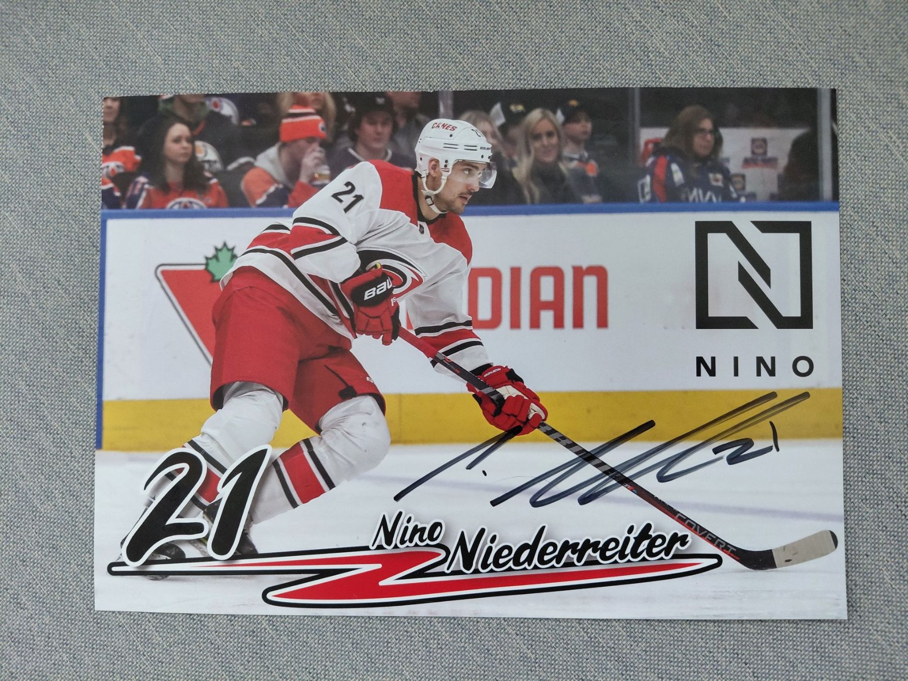 Autogramme: Autogrammkarte Nino Niederreiter – Gebraucht aus Schmerikon von Olympia04
