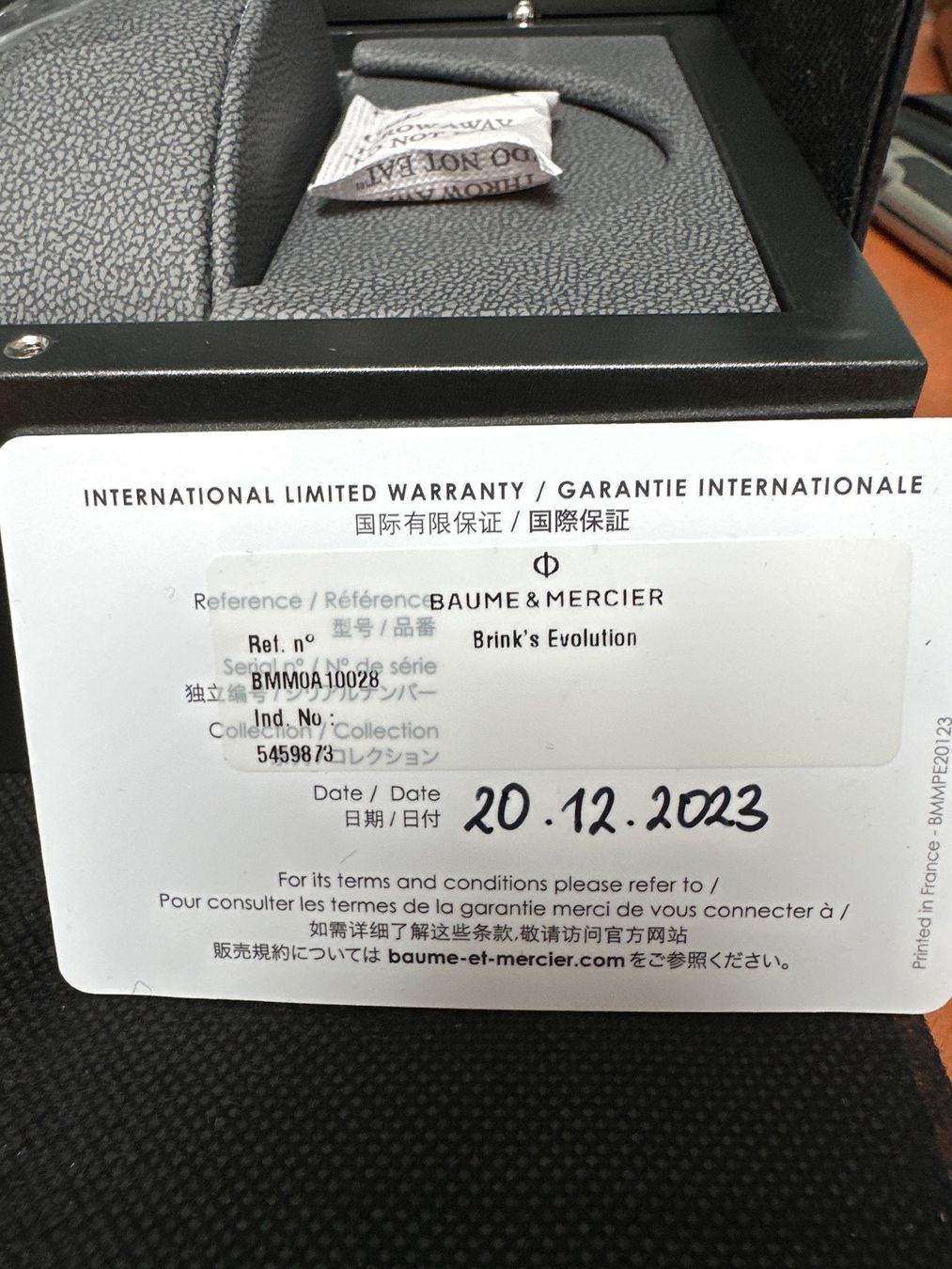 Baume & Mercier Orologi: Baume & Mercier Hampton Rectangular ungetragen – Usato da Morbio Inferiore venduto da Ecod 4