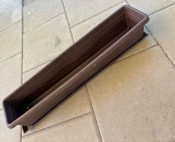 Top! Blumentrog mit Untersetzer braun Kunststoff robust