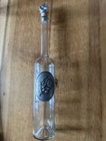 Dekorative Glasflasche mit Zinsemblem - Kirschmotiv!