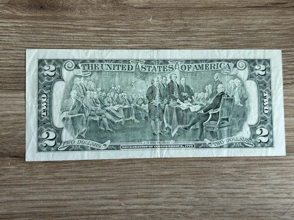 Banconote: 2 Dollar 1995 Serie F – Usato da möhlin venduto da Caja1 1