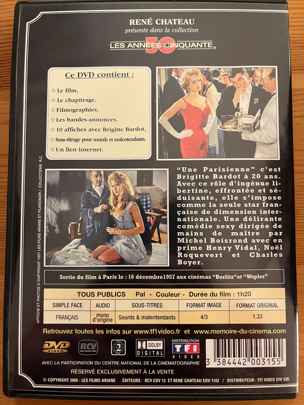 Alle DVDs: LA PARISIENNE - MICHEL BOISROND - BRIGITTE BARDOT – Gebraucht aus Lausanne von sbar224 1