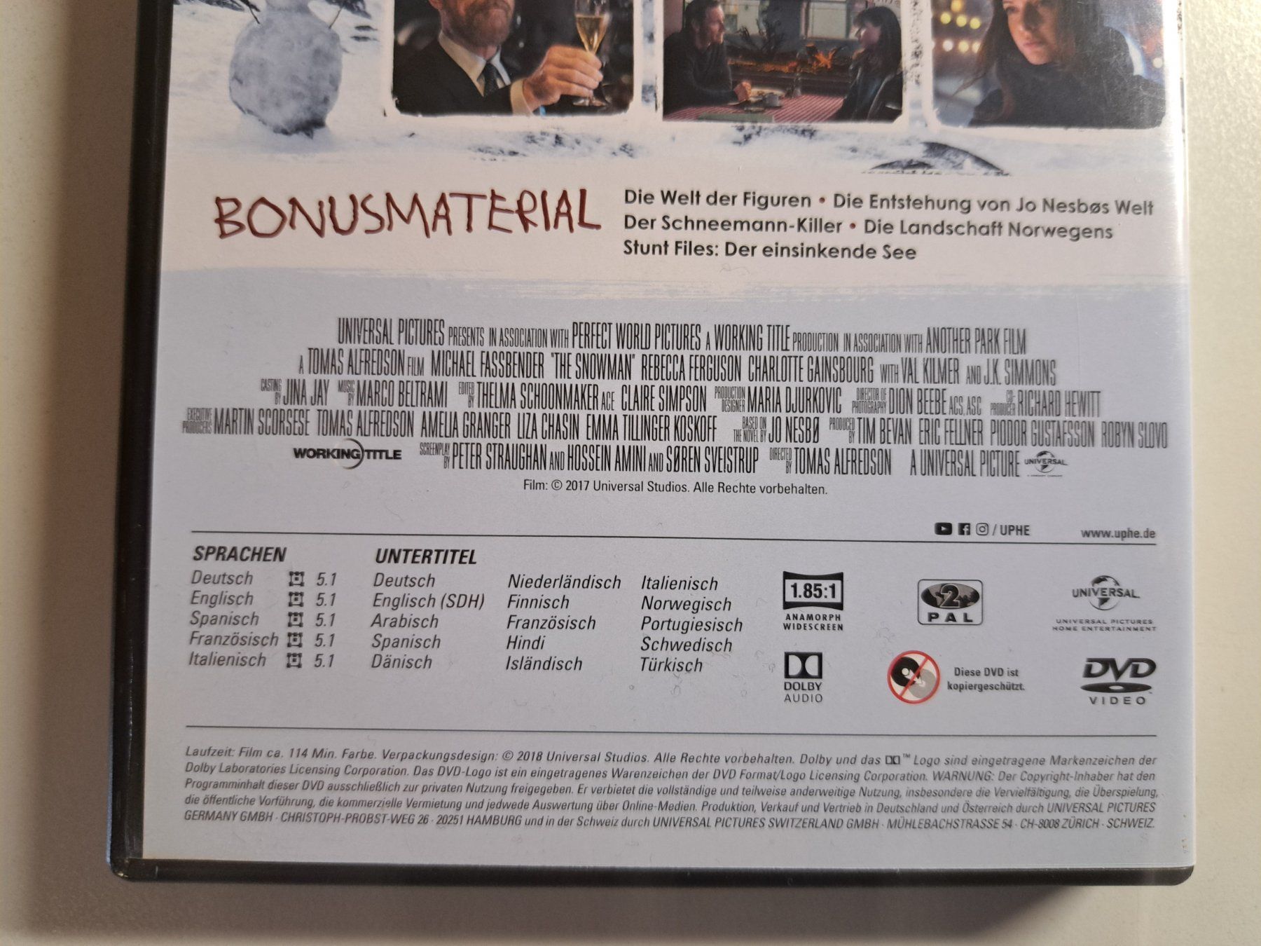 Tutti i DVDs: SCHNEEMANN - Michael Fassbender – Usato da Wichtrach venduto da LuckyLuke69 3