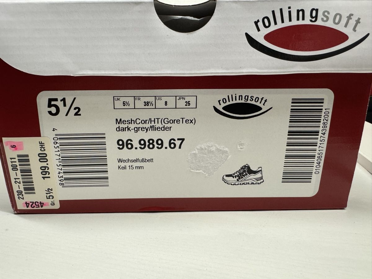 Chaussures femmes: Chaussures Rollingsoft Gore-Tex, taille 38.5, parfaites! – Neuf avec emballage d'origine à Brügg BE par Goob 9
