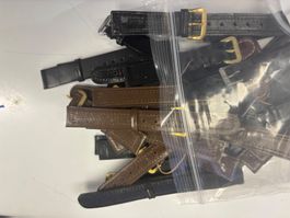 Diverse Uhrenarmbänder-Konvolut, Leder