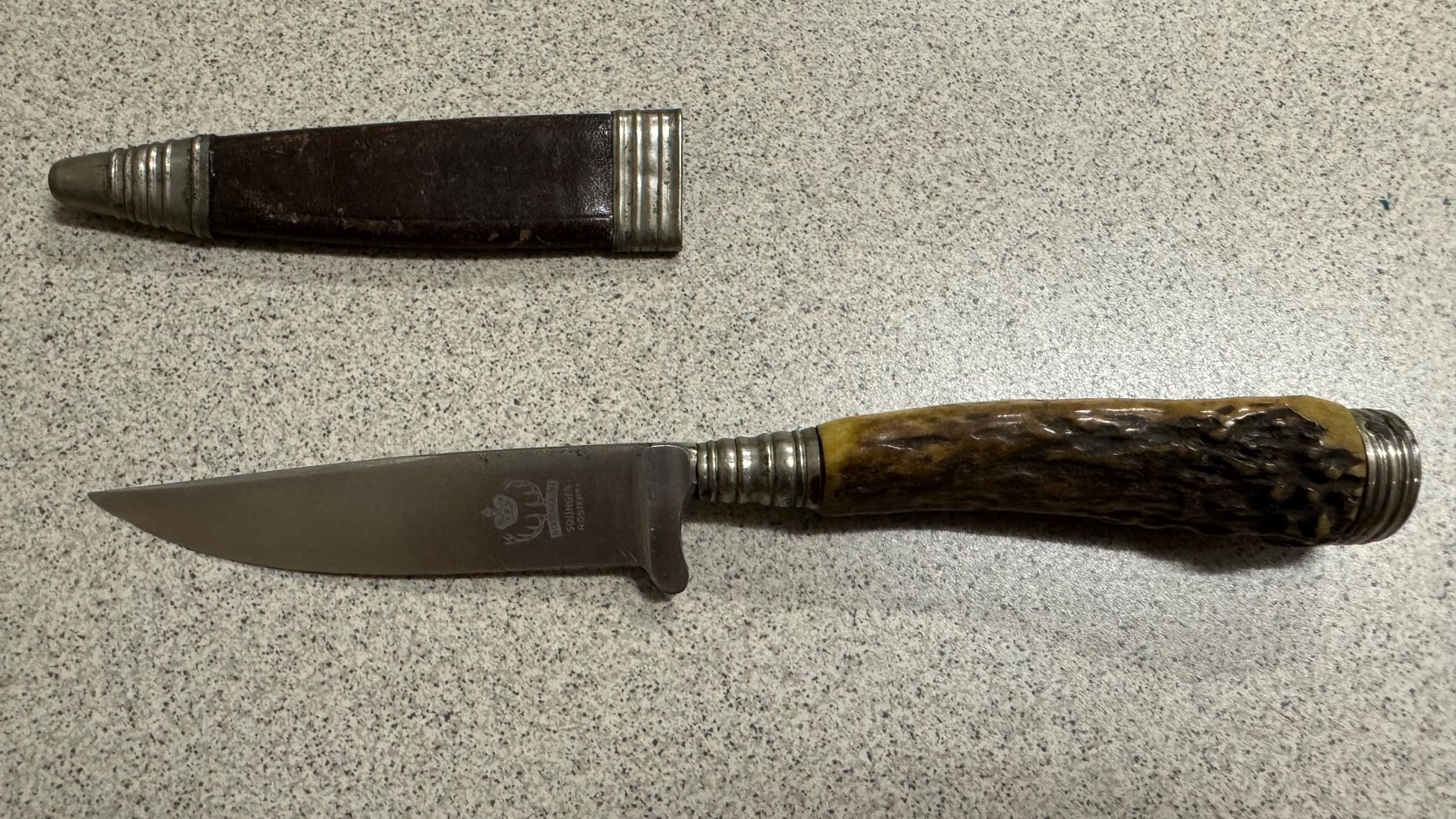 Solingen Accessori: Vintage Jagdmesser Hirschkrone Solingen – Usato da Bremgarten AG venduto da Schussi 3