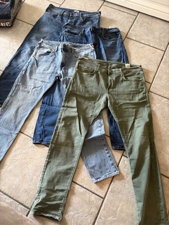 Herren Jeans Pepe Jeans Stanley Taper Waist 36 Inseam 32