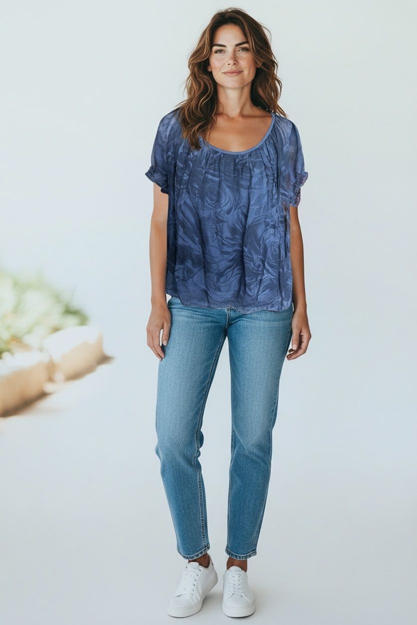 Camicette: Blouse bleue nuit – Usato da Vuisternens-Romont venduto da gol_xp6p 1