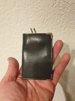 Schlüsseletui kunst Leder Grau Vintage neu