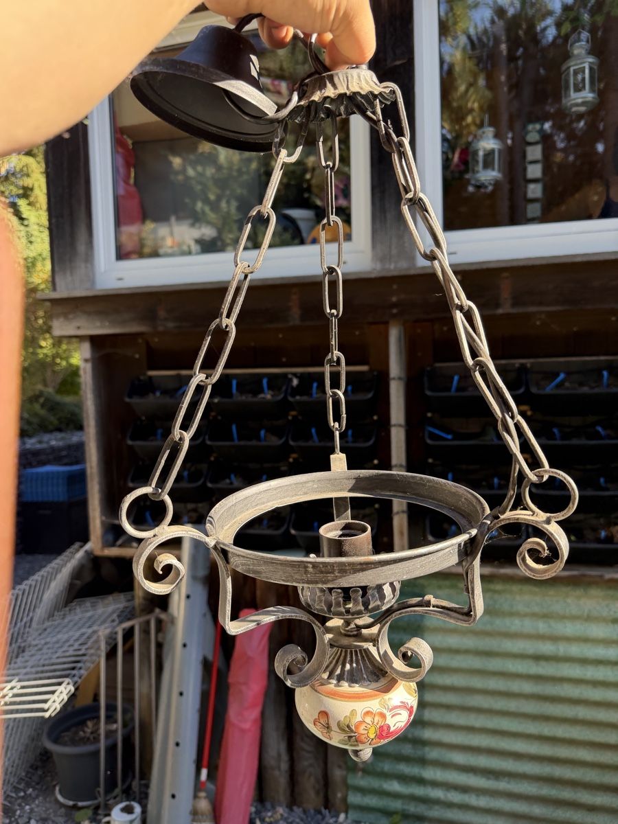 Lampade: Alte Lampe Handbemalt  – Usato da Habkern venduto da Landmech1990