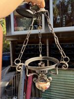 Alte Lampe Handbemalt 