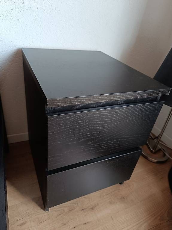 Comodini: Ikea Malm Nachttisch schwarz – Usato da Mollis venduto da GordoCojones 1