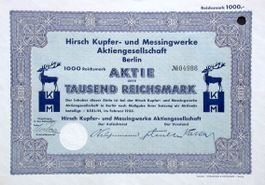 Hirsch, Kupfer- und Messingwerke AG, Berlin - 1933