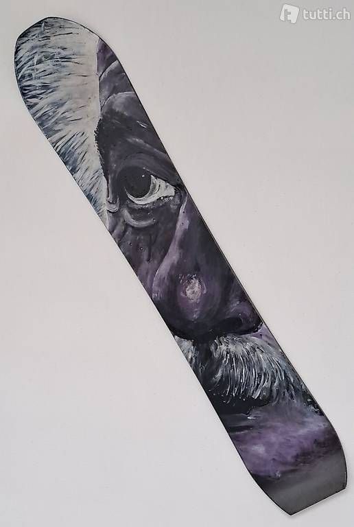 Foto & Immagini: Bild von "Albert Einstein" auf Snowboard gemalt... – Usato da Stans venduto da wer_fd5f