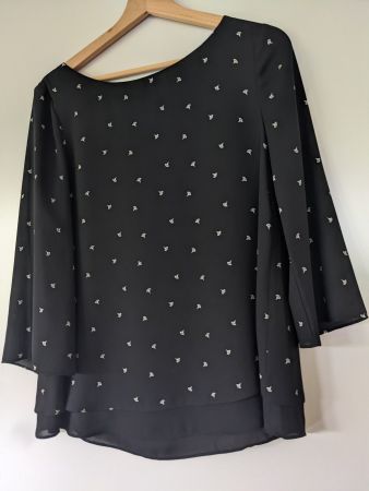 schöne, schwarze Bluse von Esprit, Grösse 38