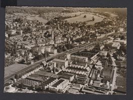 Zofingen  Flugaufnahme  -  alte Ansichtskarte ** mit Bahnhof