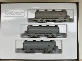 Roco 44050 SBB 3x Uacs Zementsilowagen, Ep. IV/V