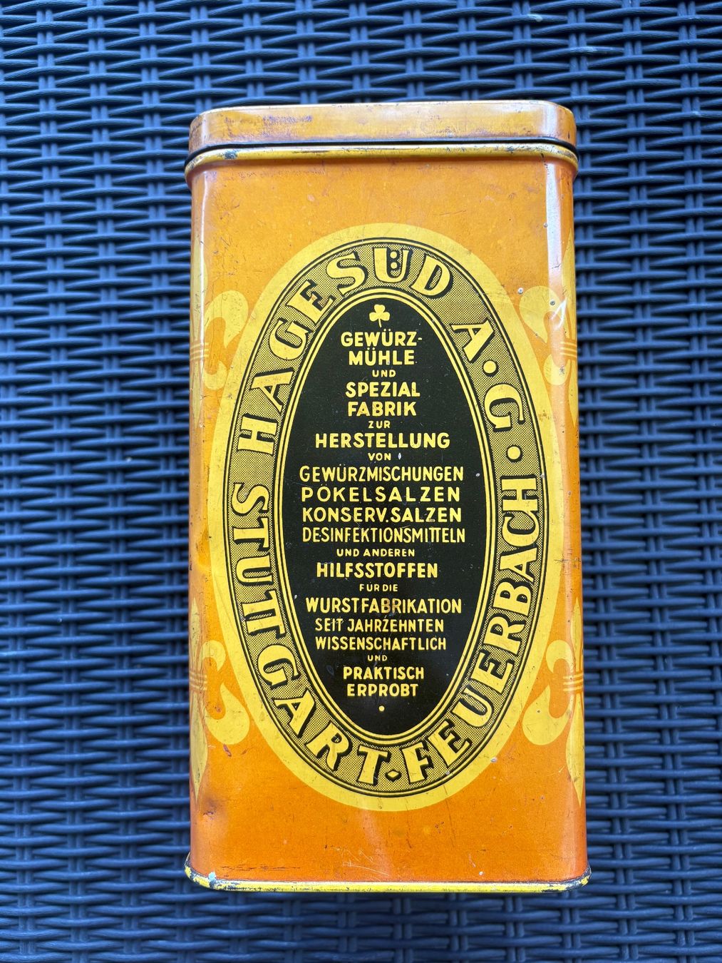 Barattoli: Vintage Blechdose Eldorado Gewürz Stuttgart – Usato da Bassersdorf venduto da rek_x2gl 1