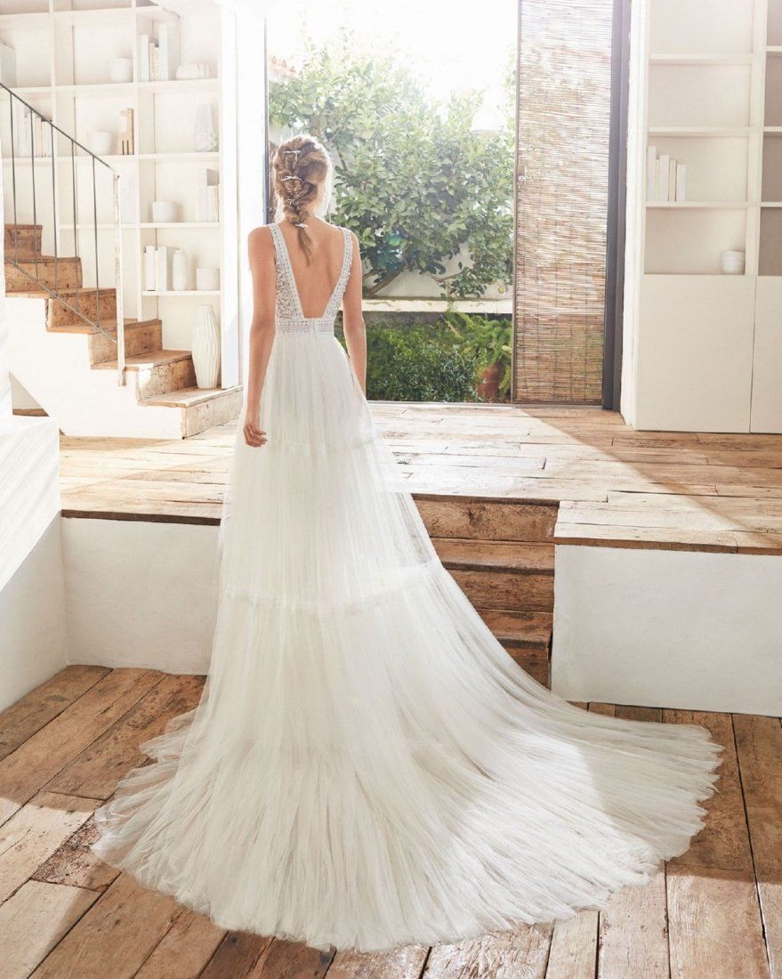 Vestiti: Secondhand Brautkleid Rosa Clara "Cami", Grösse 36-38 – Usato da Brunnen venduto da Herzig-Brautmode 1