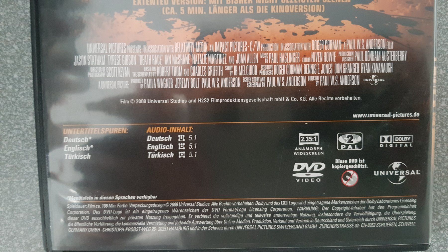 Tous les DVDs: DVD Death Race – D'occasion à Oetwil am See par fineli2 1