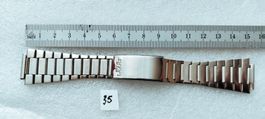 Uhrenarmband Stainless Steel 17.5 mm Anstoss, Silber Farbe
