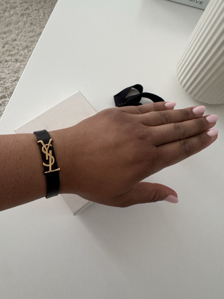 Saint Laurent Bracciali & Braccialetti: Authentic Bracelet YSL black leather – Nuovo e nell'imballaggio originale da Thônex venduto da Mariamarte