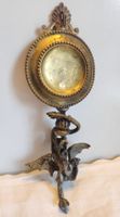 Antike Applike / Möbelbeschlag Drache Gargoyle Messing 